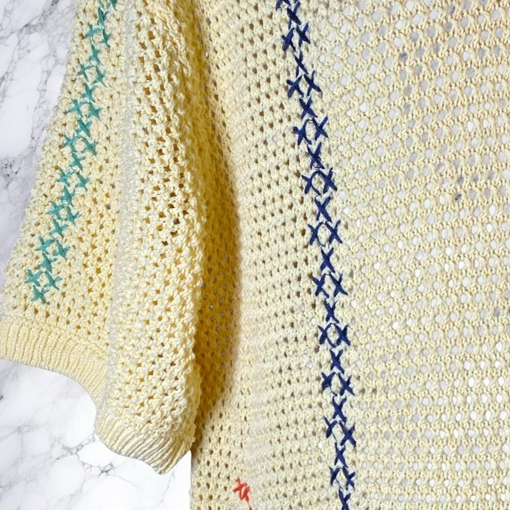 Zara Crochet Knit Shirt - Picture 7 of 11